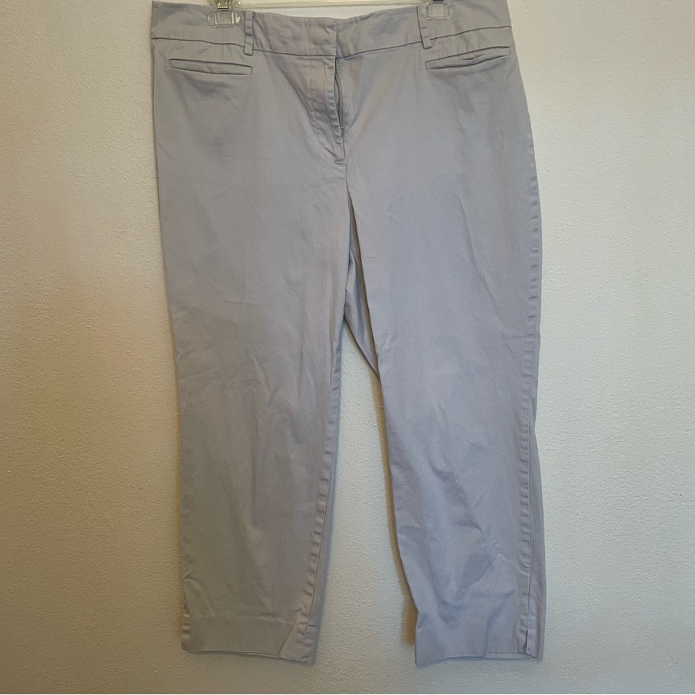 Talbots Perfect Crop Pants Women’s Size 12‎ Khaki